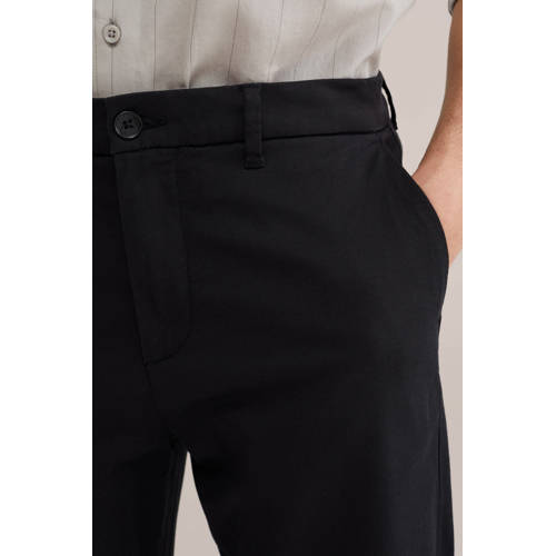 WE Fashion straight chino zwart afbeelding