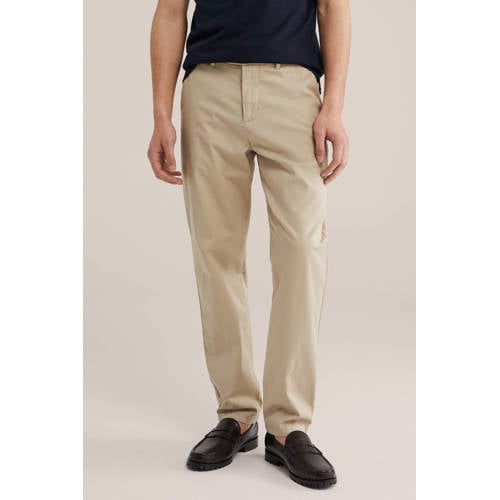 WE Fashion straight chino beige afbeelding