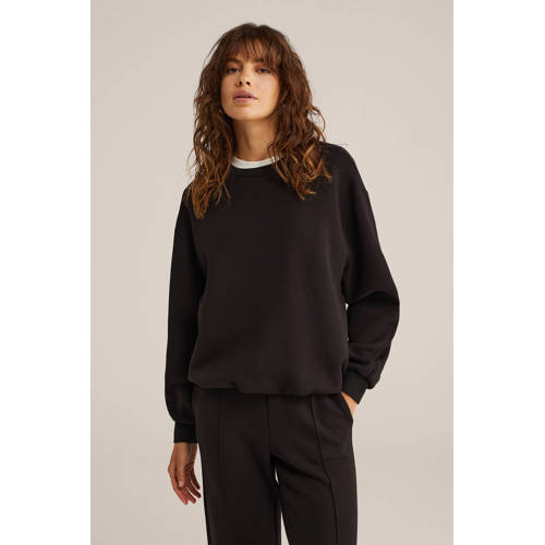 WE Fashion sweater zwart afbeelding