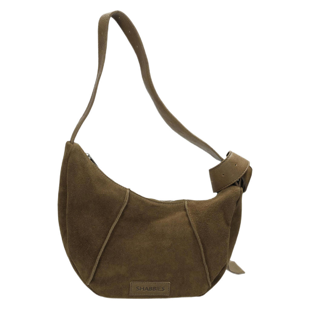 Beige SHABBIES Schoudertas CAS SUEDE BAG