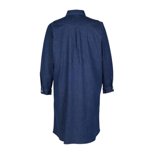 Zoey denim blouse medium blue denim afbeelding