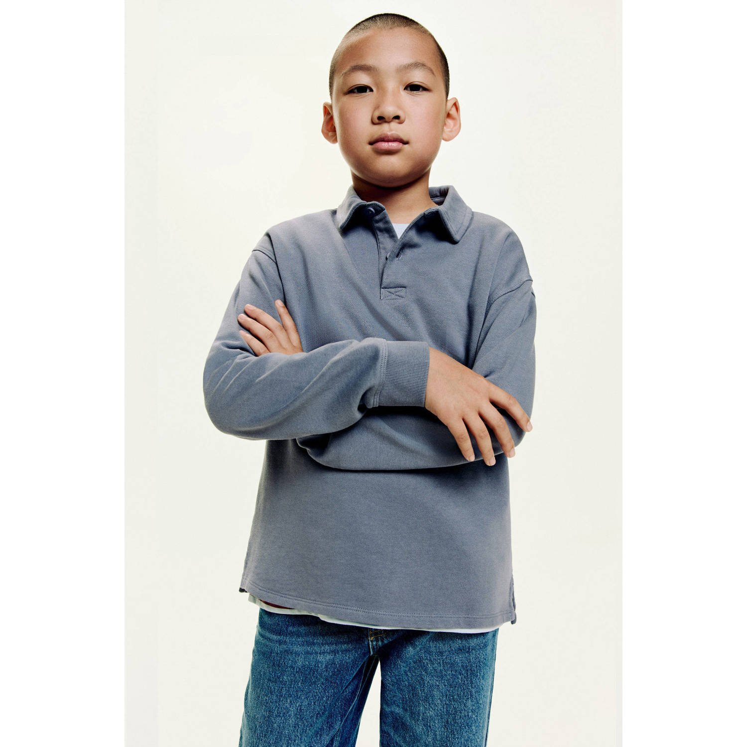 Mango Kids polo blauw