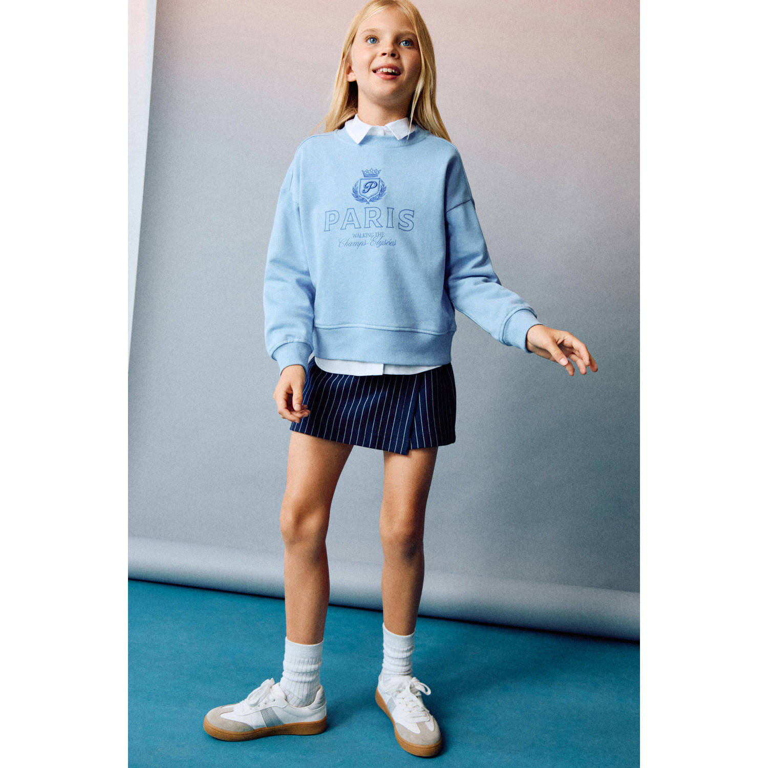Mango Kids sweater lichtblauw