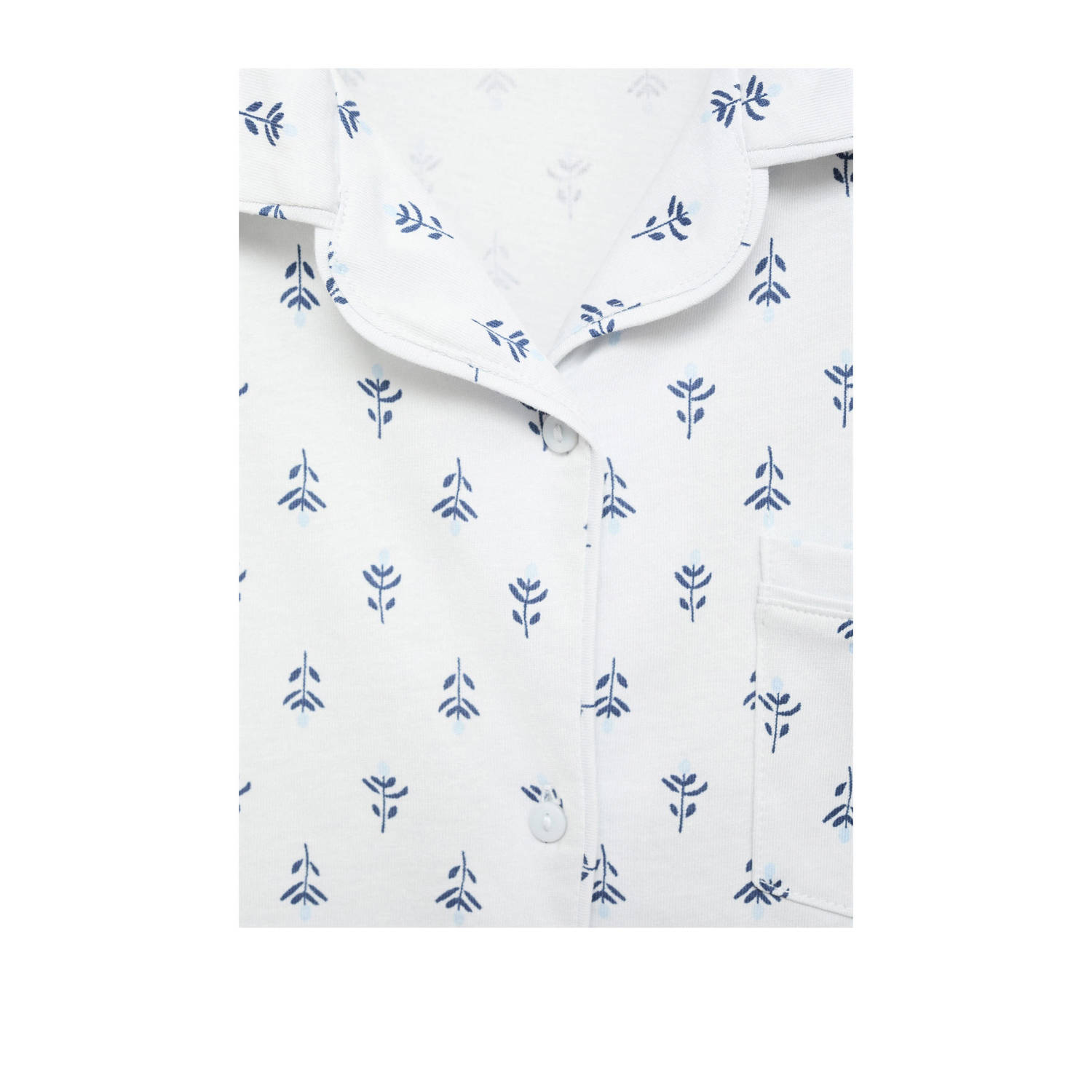 Mango Kids pyjamaset lichtblauw wit