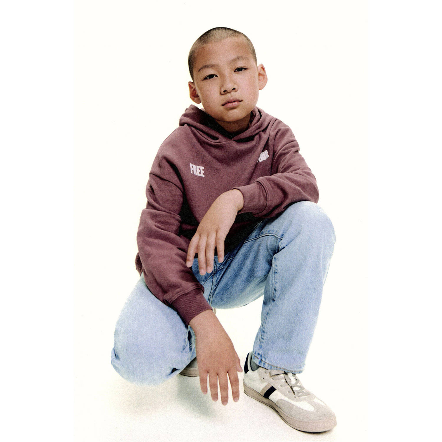 Mango Kids hoodie donkerrood