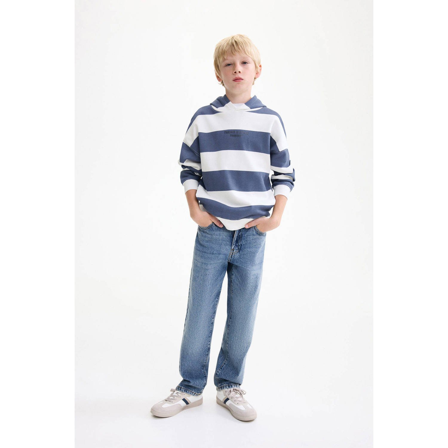 Mango Kids hoodie blauw