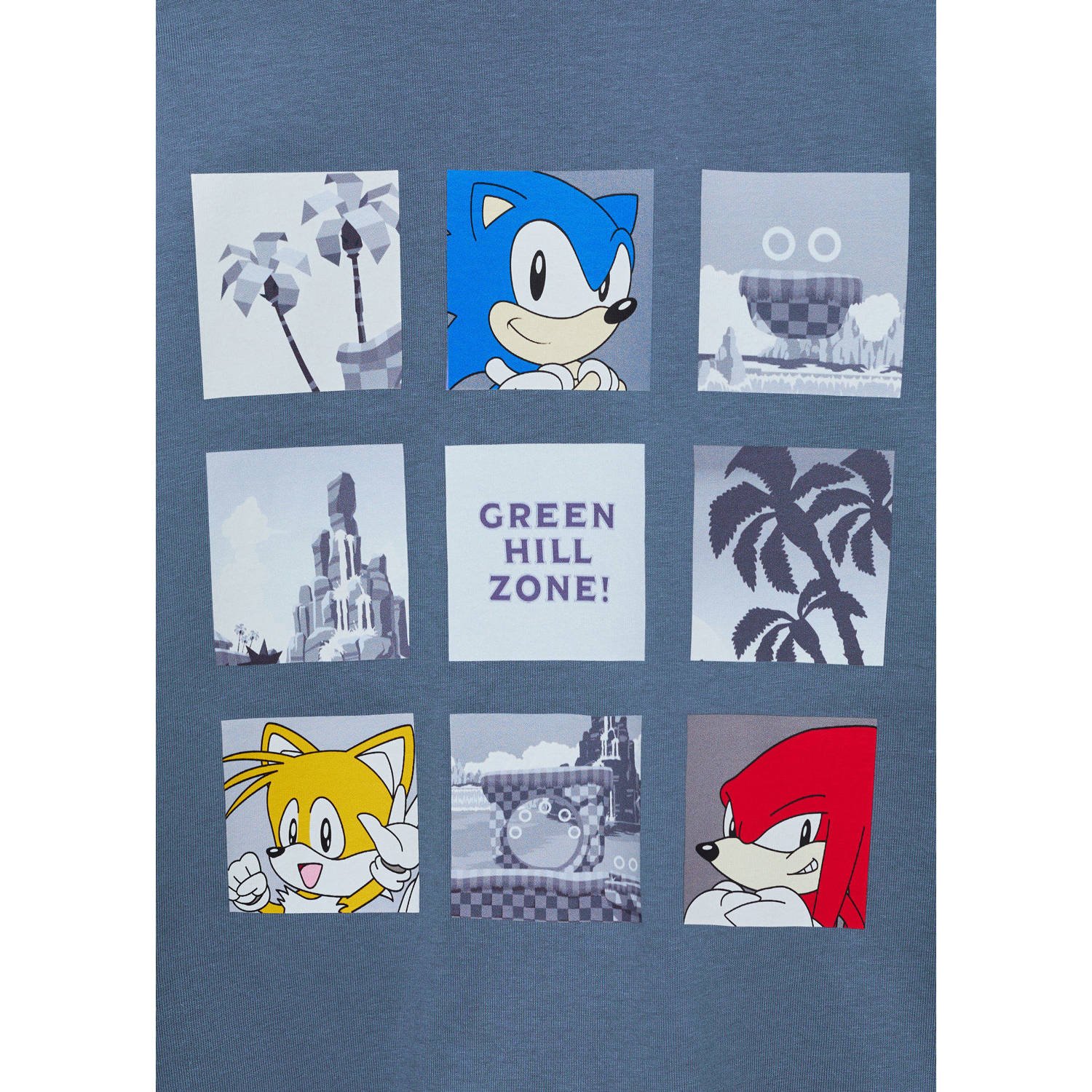 Mango Kids Sonic T-shirt blauw