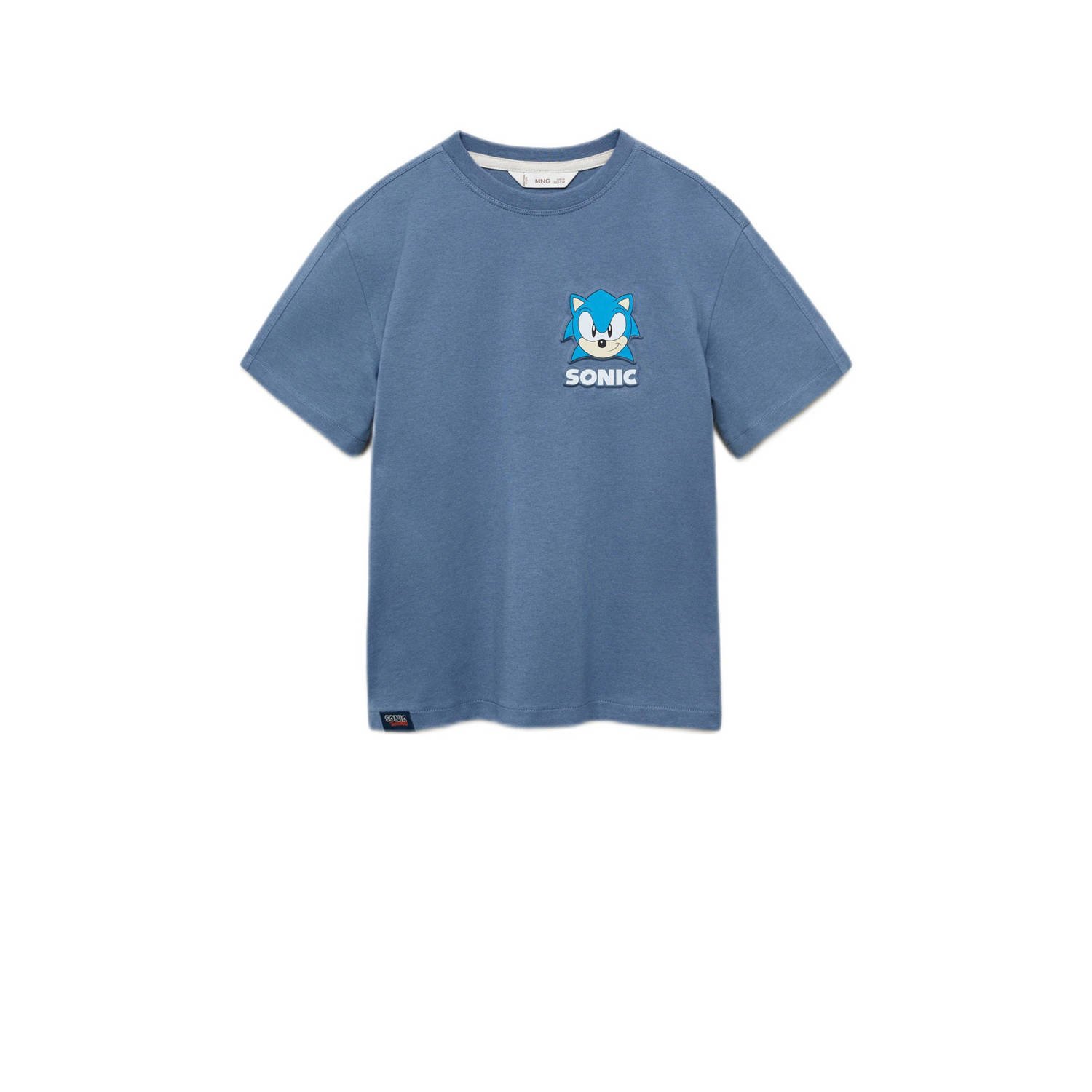 Mango Kids Sonic T-shirt blauw