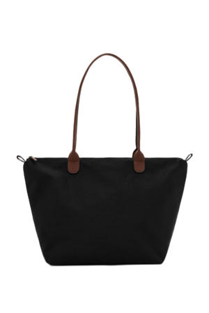 shopper zwart/bruin