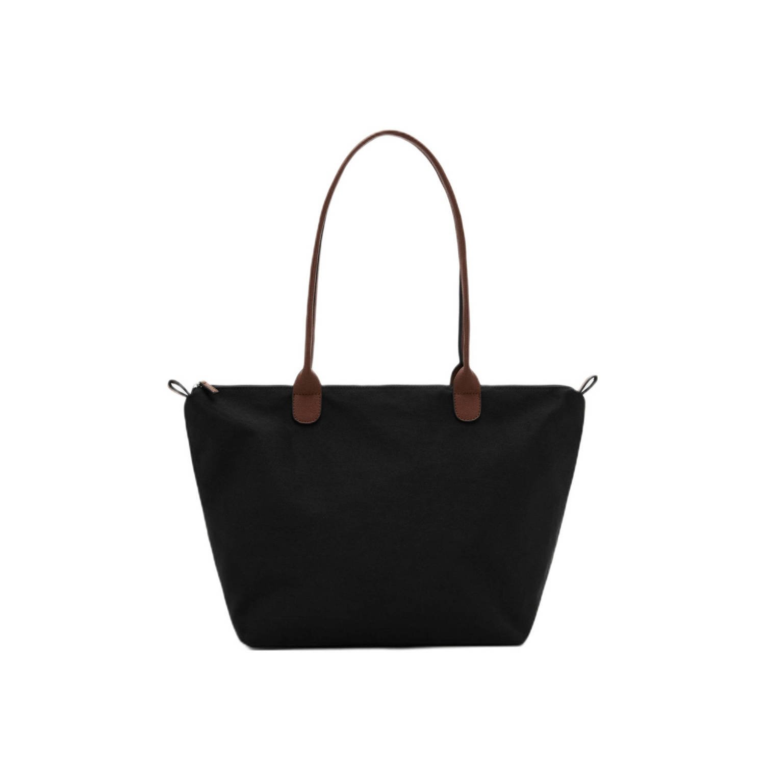 MANGO TEEN shopper zwart bruin