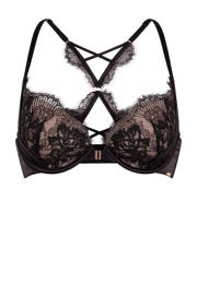 thumbnail: Hunkemöller Noir voorgevormde beugelbh Cynthia met voorsluiting zwart