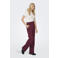 ONLY straight high waist broek donkerrood