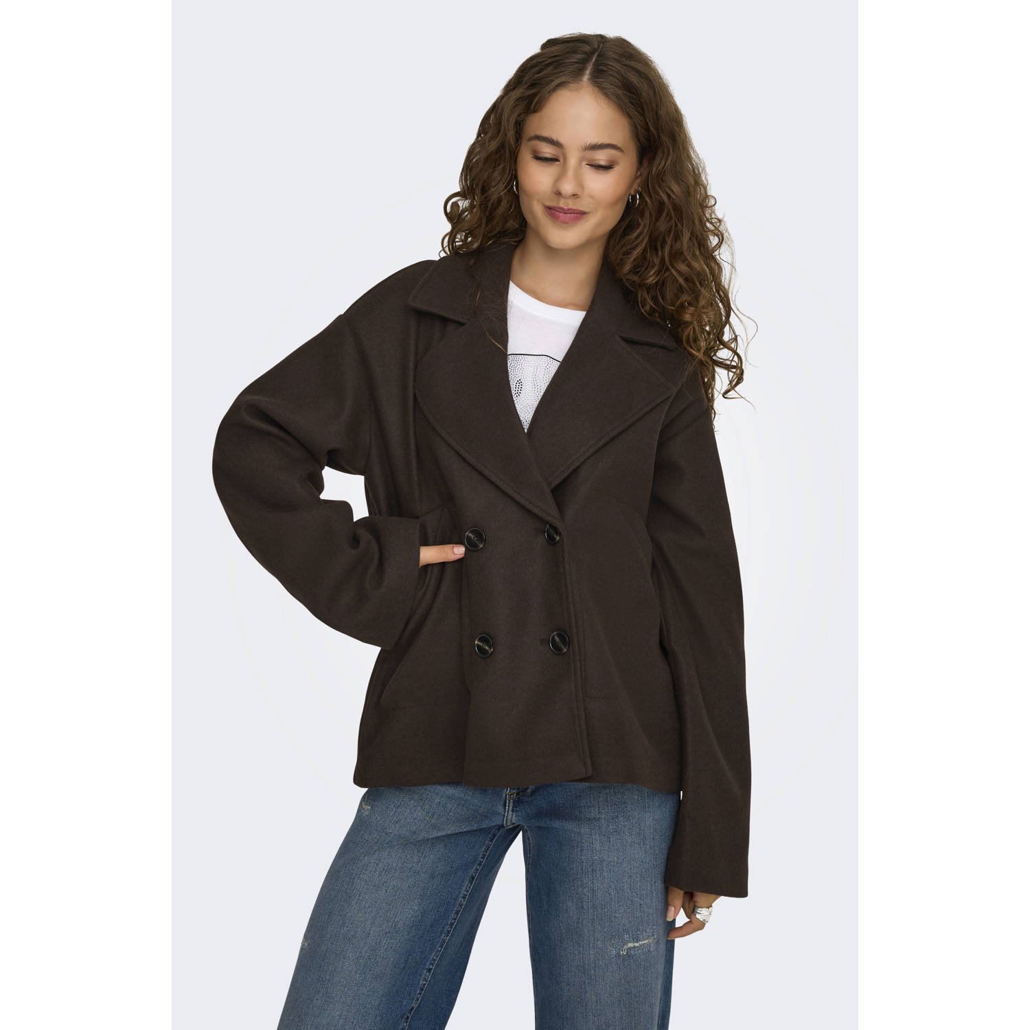 ONLY trenchcoat zwart