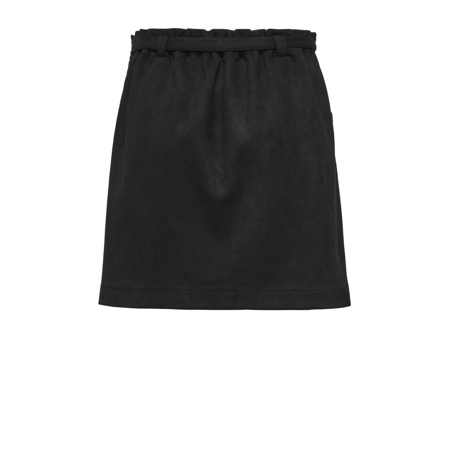 ONLY suede korte rok zwart