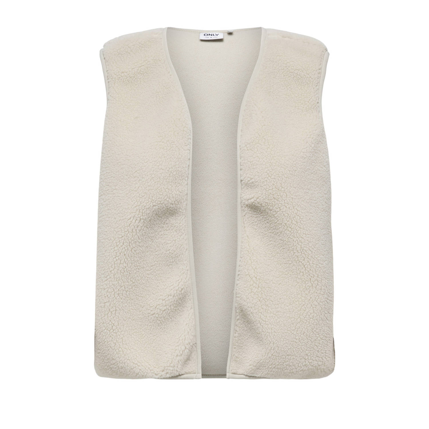 ONLY teddy gilet ecru
