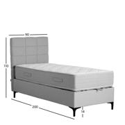 thumbnail: NOUS Living opberg boxspring Denzel (90x200)