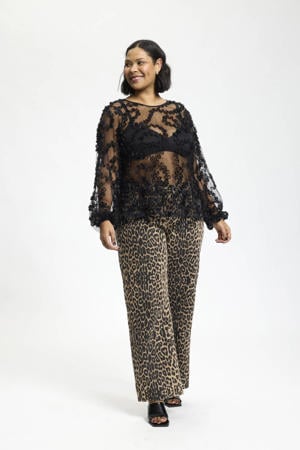 high waist straight leg jeans bruin