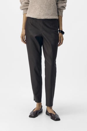 regular waist coated broek