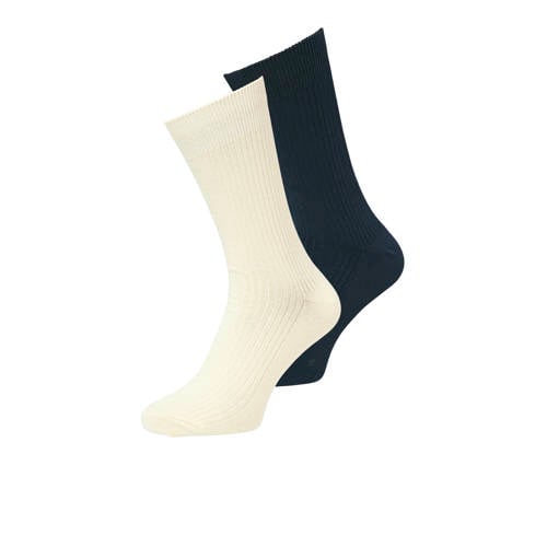 JACK & JONES sokken JAC PREMIUM - set van 2 ecru/zwart afbeelding