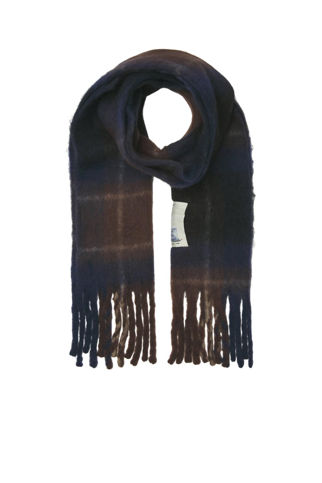 JACK & JONES sjaal met franjes JACNORREBRO donkerblauw