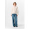 OBJECT gestreepte trui wit gebreid