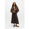 OBJECT faux fur jas bruin