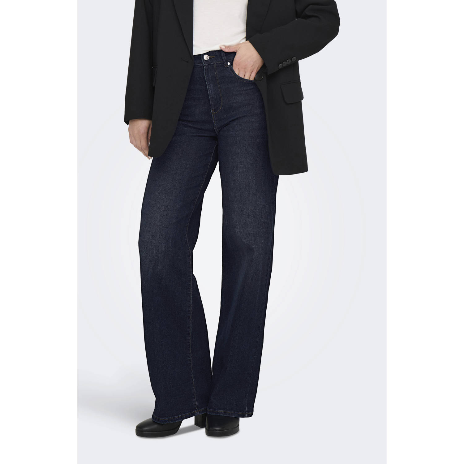 ONLY high waist wide leg jeans