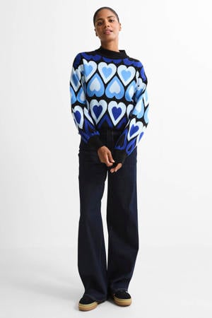 high waist wide leg jeans
