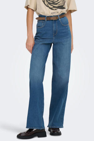 high waist wide leg jeans blue grey denim