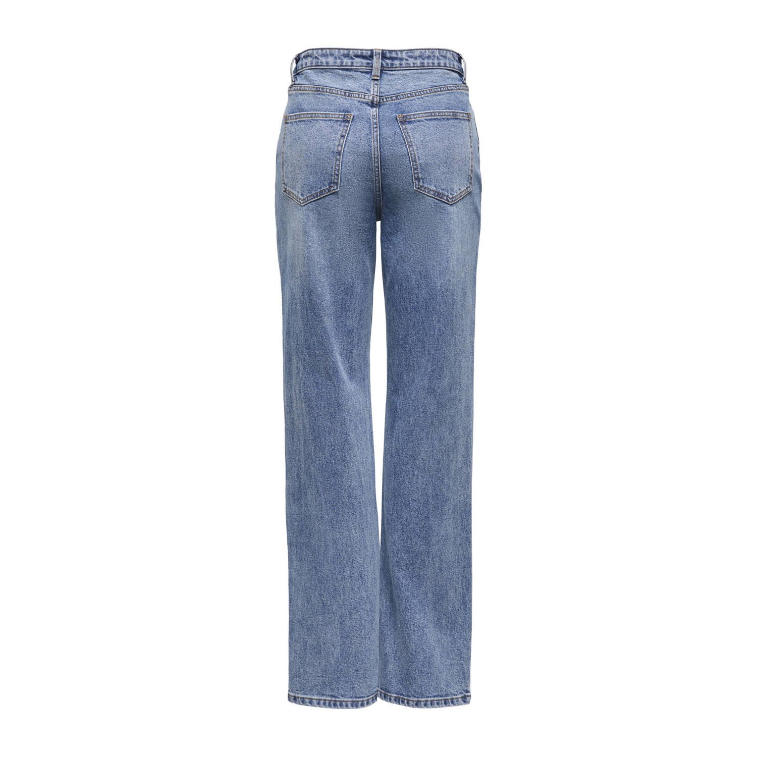 ONLY high waist straight leg jeans light blue denim