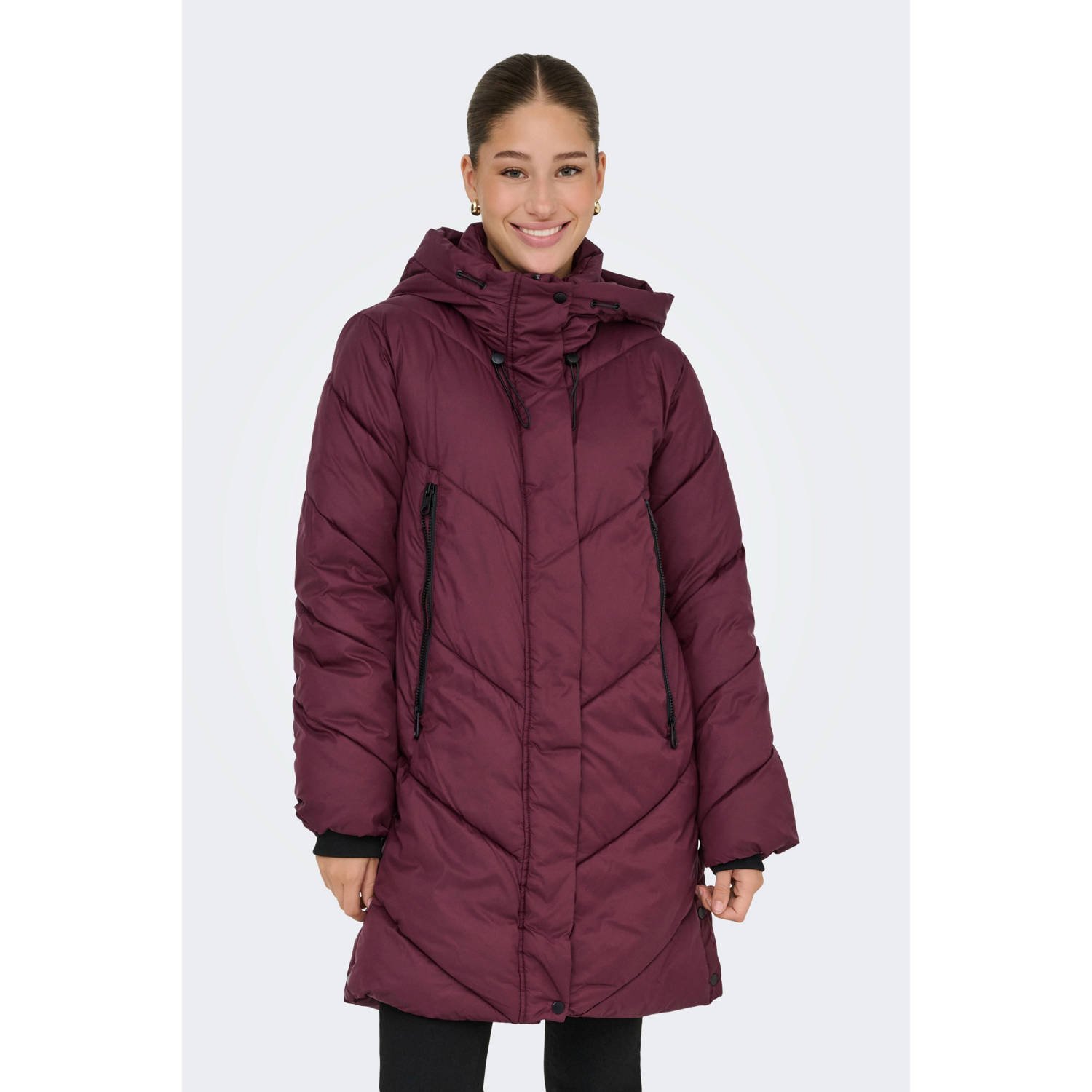 ONLY parka donkerrood