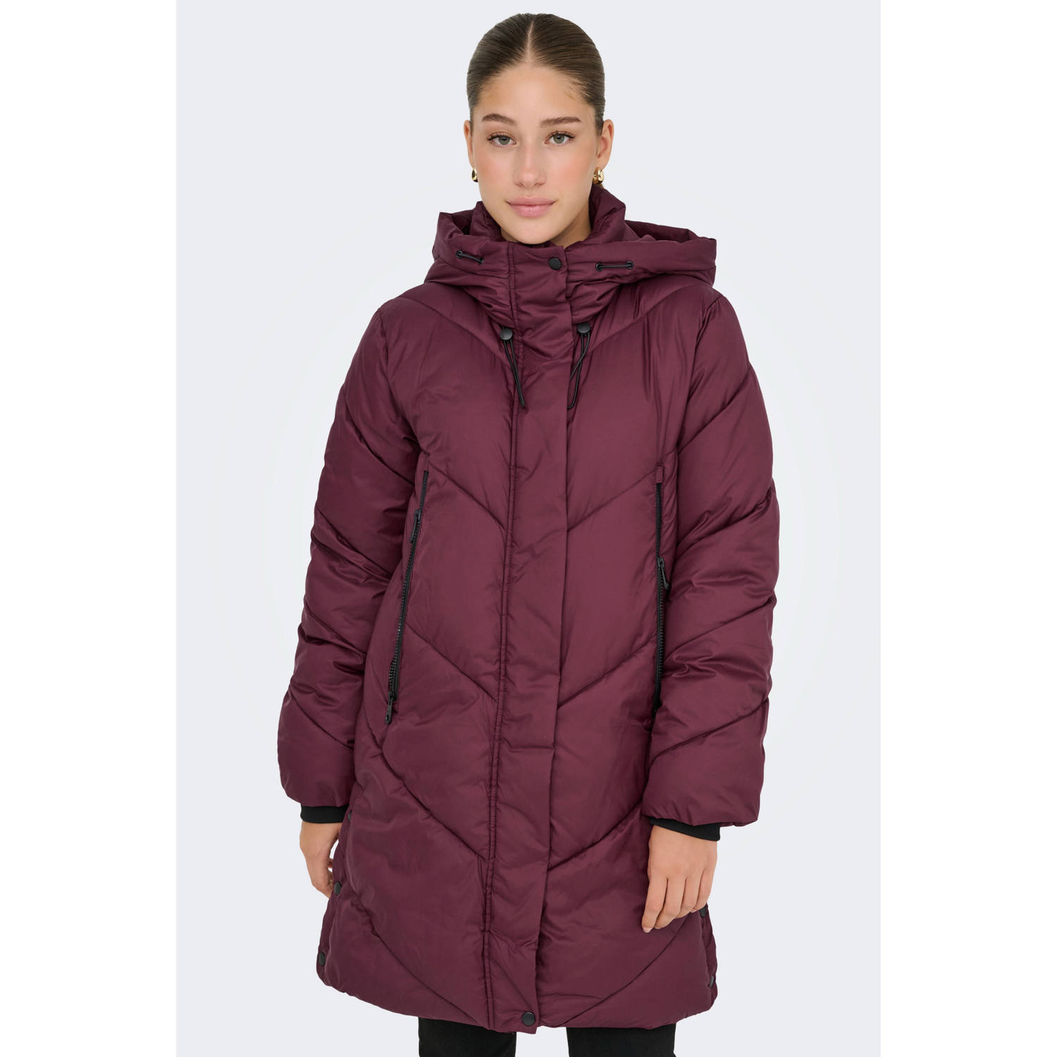 ONLY parka donkerrood