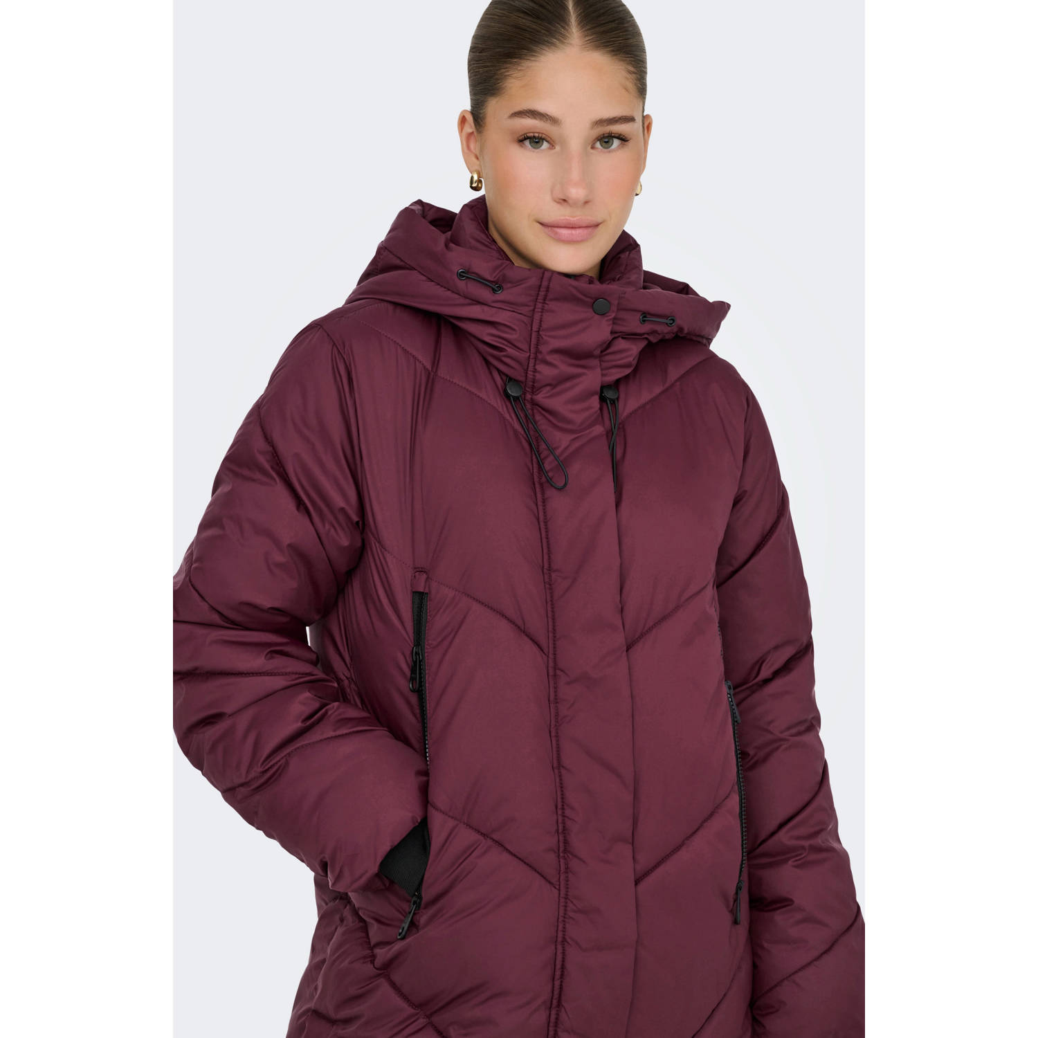 ONLY parka donkerrood