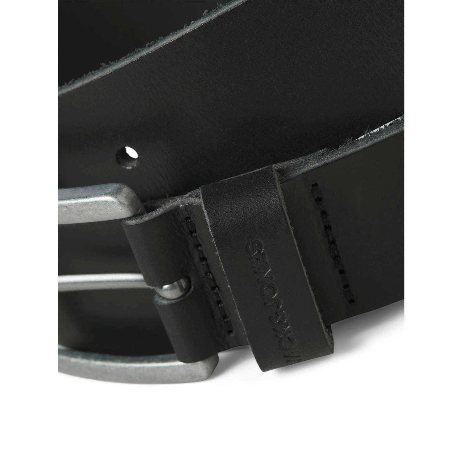 JACK & JONES leren riem JACPIMP zwart