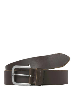 leren riem JACPIMP donkerbruin