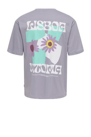 relaxed T-shirt paars