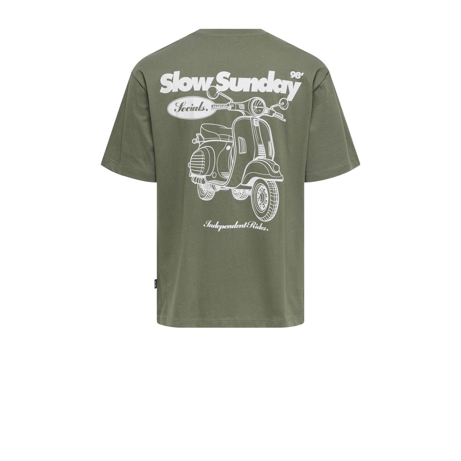 ONLY & SONS relaxed T-shirt groen