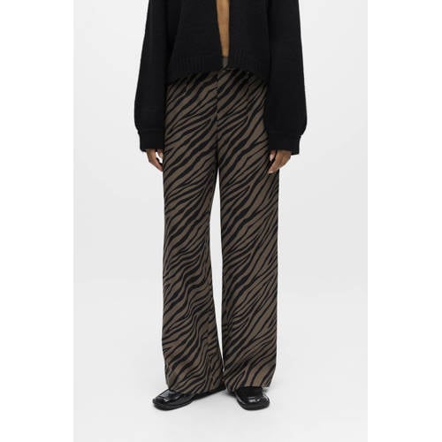 OBJECT wide leg regular waist casual broek afbeelding