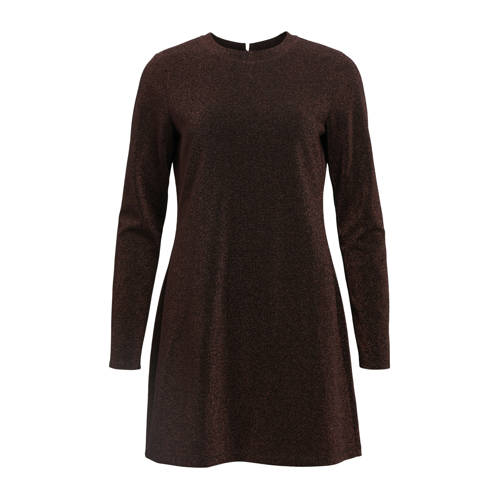 OBJECT korte glitter jurk brons afbeelding
