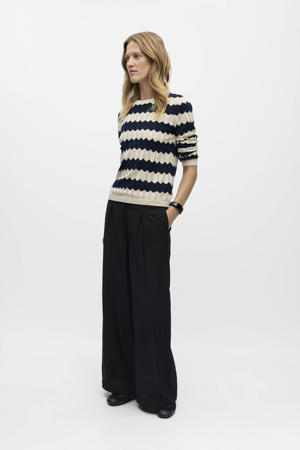 gestreepte trui  blauw/ wit