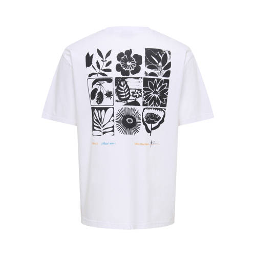 ONLY & SONS relaxed T-shirt wit afbeelding