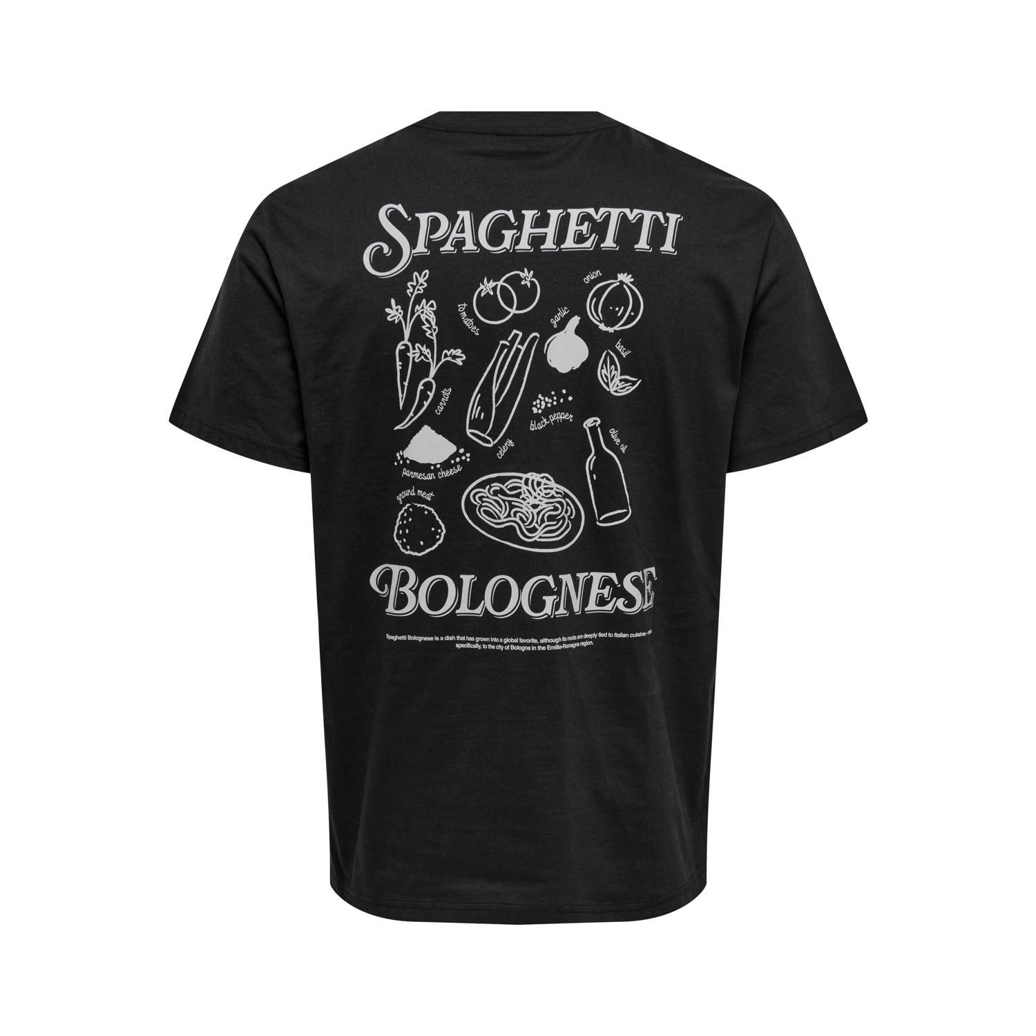 ONLY & SONS relaxed T-shirt zwart