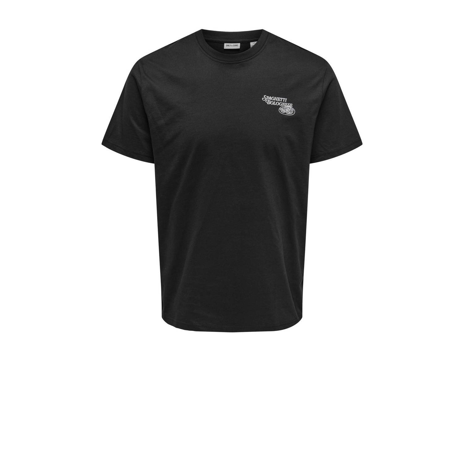 ONLY & SONS relaxed T-shirt zwart
