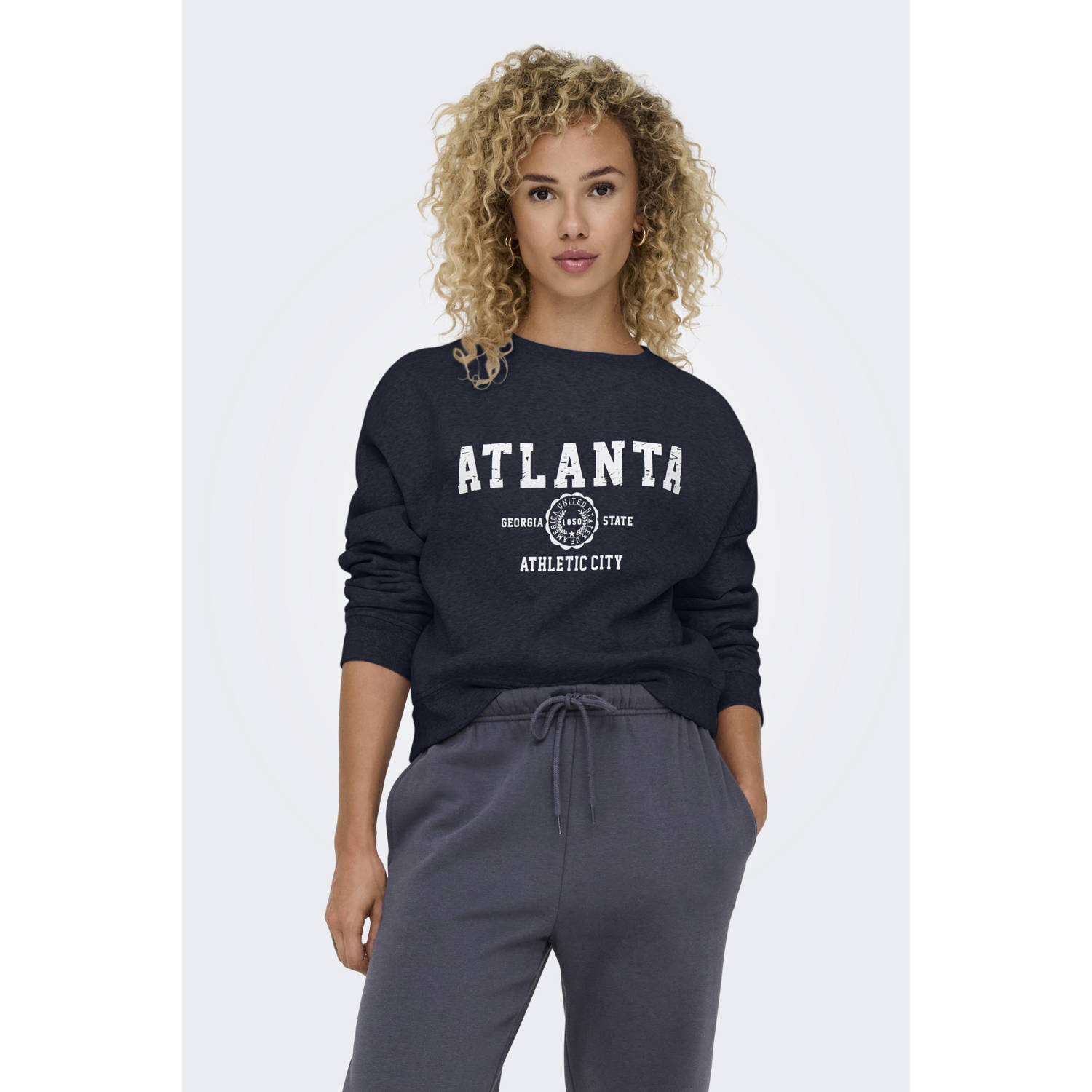 ONLY sweater donkerblauw wit