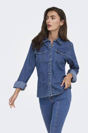 blouse medium blue denim
