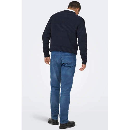 ONLY & SONS ONSWEFT regular fit jeans dark medium blue denim afbeelding