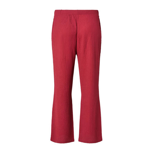 PIECES Curve wide leg regular waist broek rood afbeelding