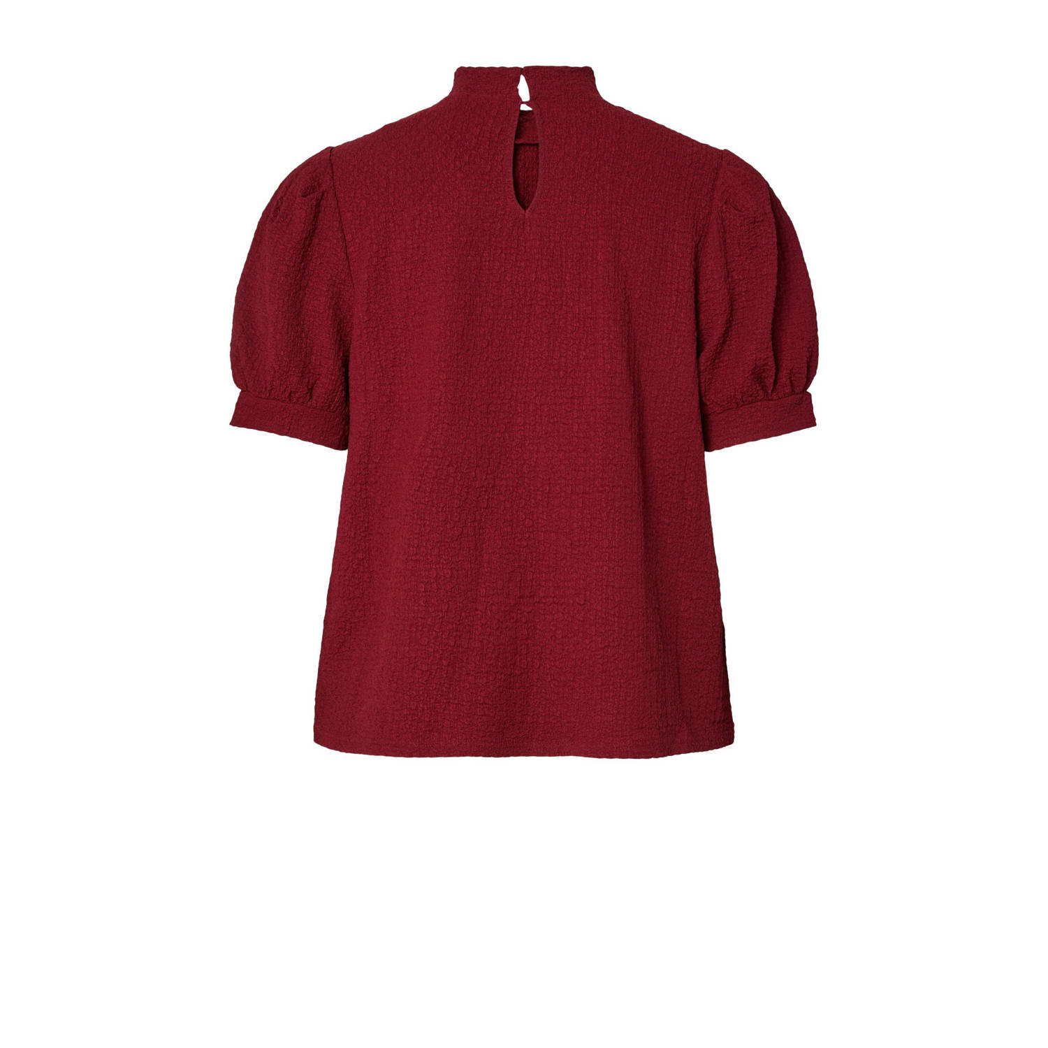 PIECES Curve top donkerrood