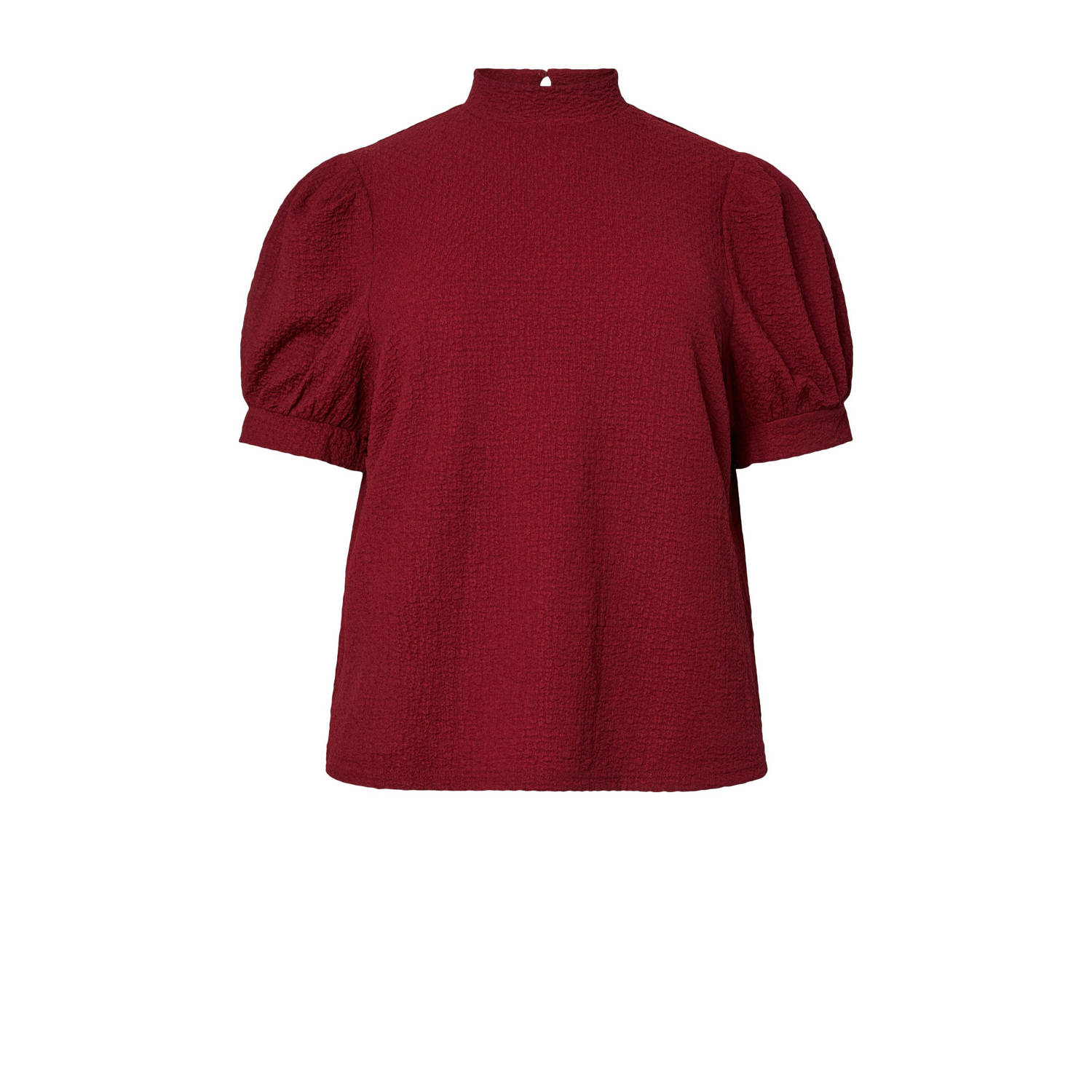 PIECES Curve top donkerrood