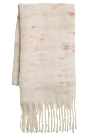 sjaal met franjes VIELLIA beige